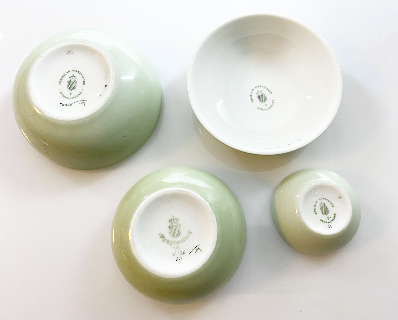 Ted Meuhling Celadon Bonbonniers for Nymphenburg