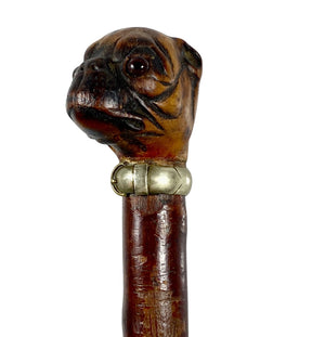 Antique Carved Pug Letter Opener