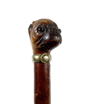 Antique Carved Pug Letter Opener