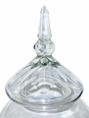 A Very Special Johnnie Walker Cut Crystal and Glass Decanter, Scotland Late 19th Century